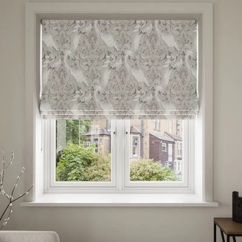 Laura Ashley Tregaron Silver Blinds Uk