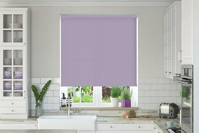 Oxford Safe+ Lavender - Fire Retardant & Moisture Resistant Roller Blind