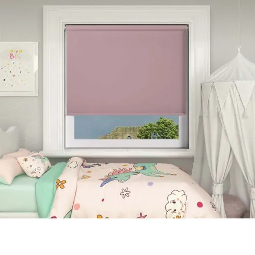 Bedtime Pastel Pink Cordless Roller Blind