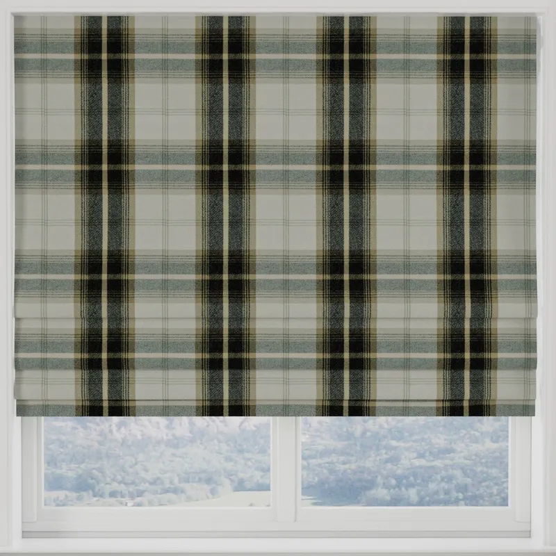 Balmoral Made To Measure Roman Blind Charcoal
