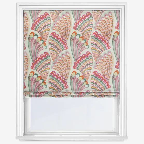 Camengo Piuma Fuschia Roman Blind