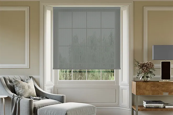 Vision Slate Grey - 5% Magic Screen Roller Blind