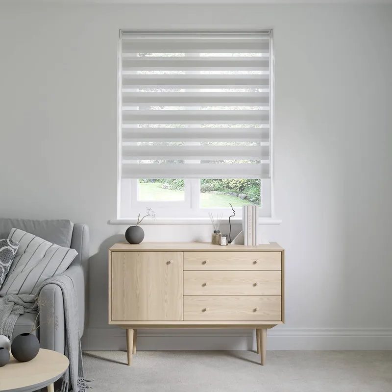 Cheshire Pure White Day & Night Blinds