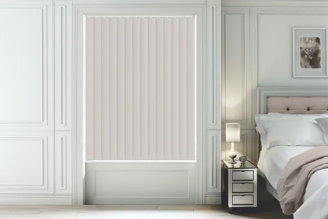 Hannah Dove - Moisture Resistant Blackout Vertical Blind