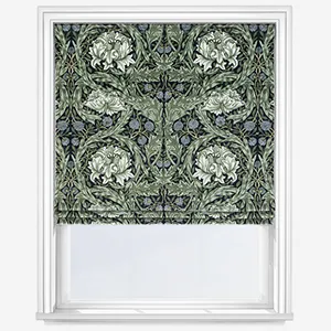 William Morris At Home African Marigold Velvet Cornflower Roman Blind