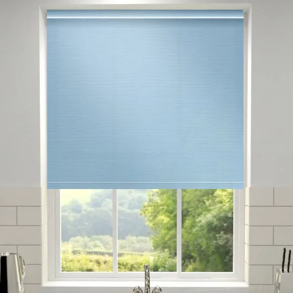 Primary Made To Measure Roller Blind Air Blue Sky Blue