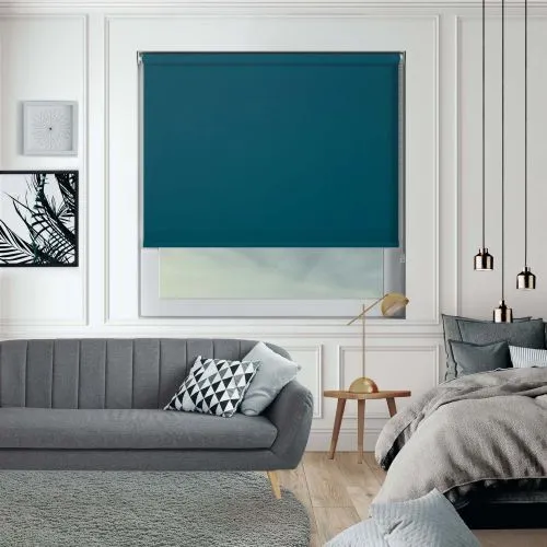 Bedtime Rich Teal Roller Blind