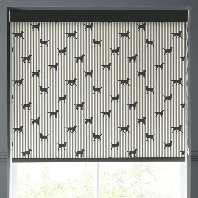 Emily Bond Marley Translucent Made To Measure Roller Blind Coal