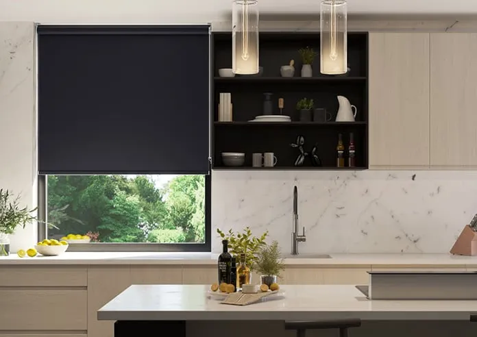 Palermo (Blackout) Black - Roller Blind