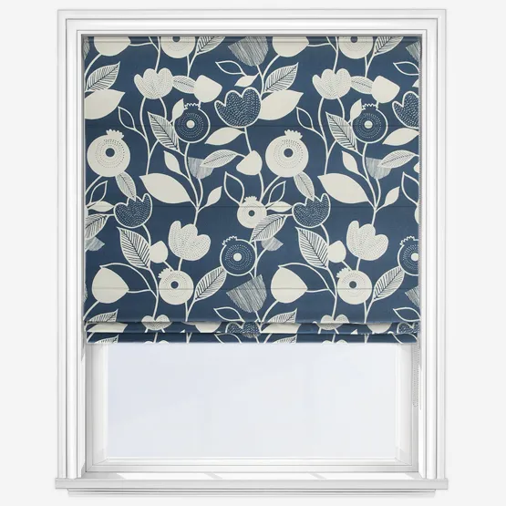 Nordic Indigo Roman Blind