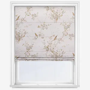 Shabby Chic By Rachel Ashwell Bird Chinoiserie Pink Tan Roman Blind