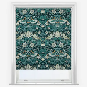 William Morris At Home Strawberry Thief Indigo Roller Blind
