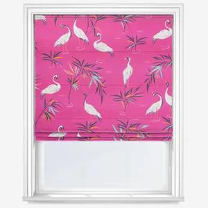 Sara Miller Heron Fuchsia Roman Blind