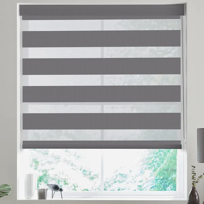 Lana Made To Measure Day Night Blind Charcoal