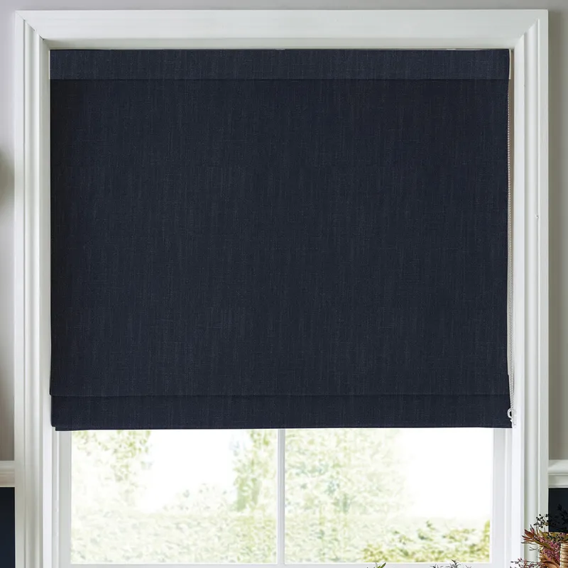 Laura Ashley Swanson Made To Measure Roman Blind Midnight