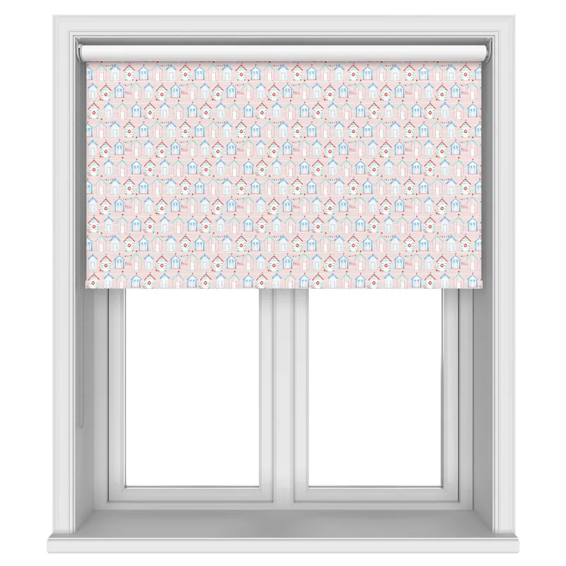 Beach Huts Blush Blackout