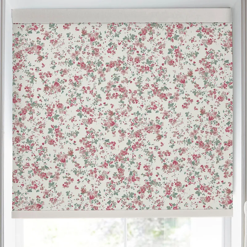Laura Ashley Blossoms Translucent Made To Measure Roller Blind Blush