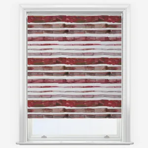 Sonova Studio Panorama Red Roller Blind