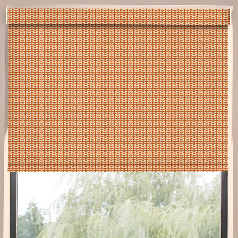 Orla Kiely Tiny Stem Translucent Made To Measure Roller Blind Tomato