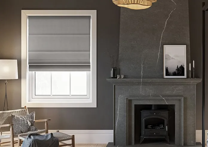 Bruschal (Blackout) City Black - Roman Blind