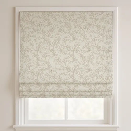 Evelyn Ivory Deluxe Roman Blinds