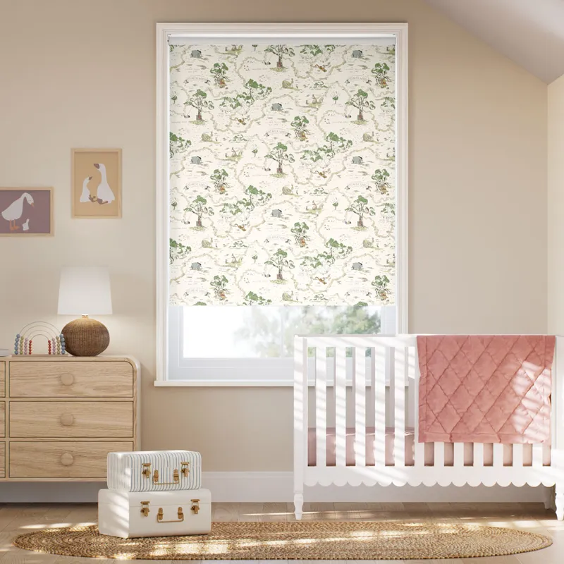 Hundred Acre Wood Blackout Neutral Roller Blind