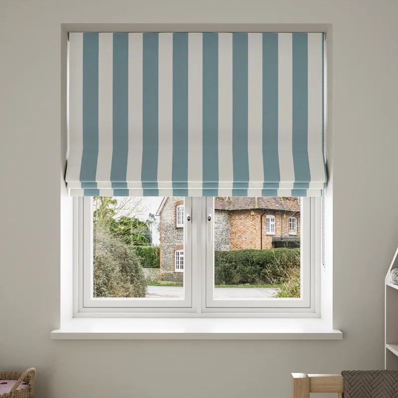 Laura Ashley Lille Stripe Seaspray Blinds Uk