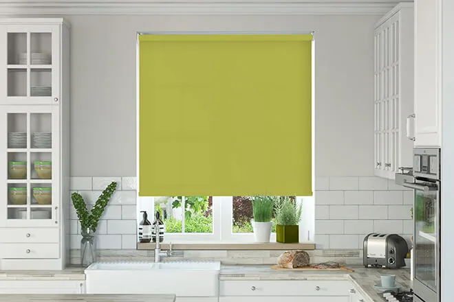Nevada Lime Green - Moisture Resistant Roller Blind