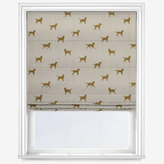 Emily Bond Marley Gold Roman Blind