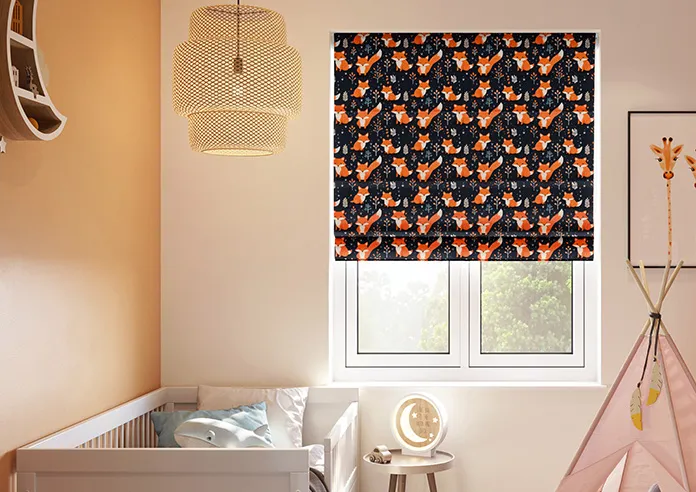 Foxy Friends Ginger - Roman Blind