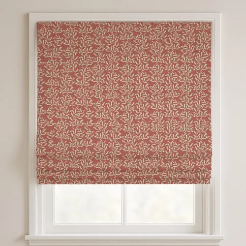 Molly Coral Deluxe Roman Blinds