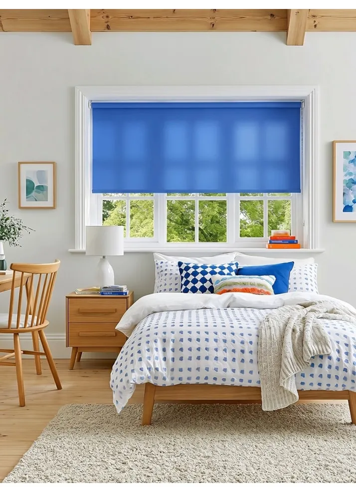Gentian Blue Daylight Roller Blind