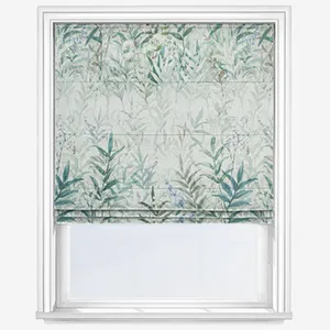 Wildflower Fields Mint Roman Blind