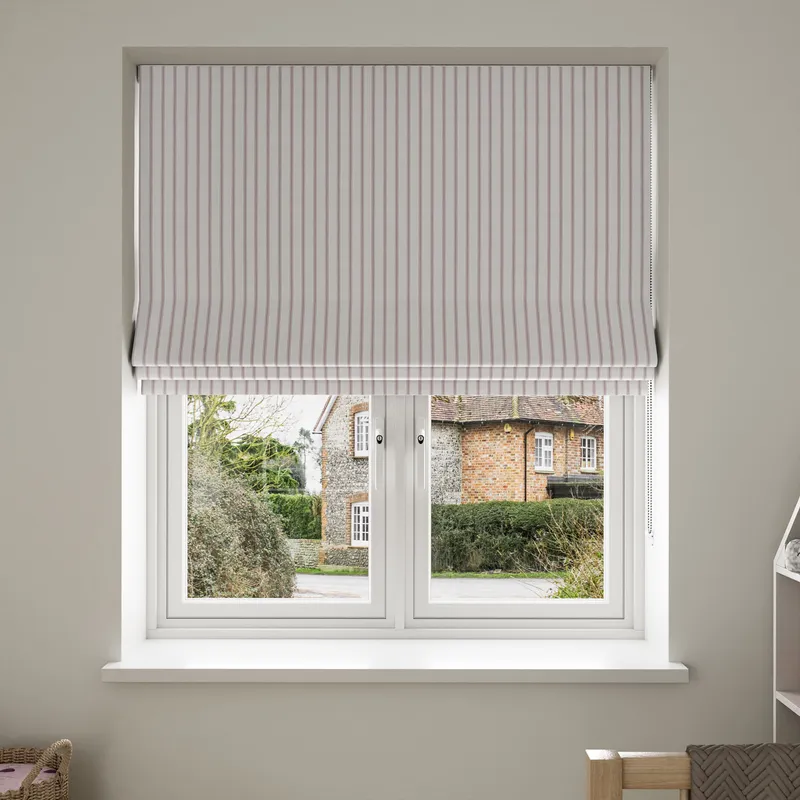 Laura Ashley Burnsall Stripe Mulberry Blinds Uk