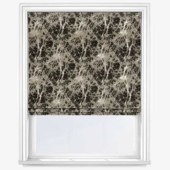 Lava Charcoal Roman Blind
