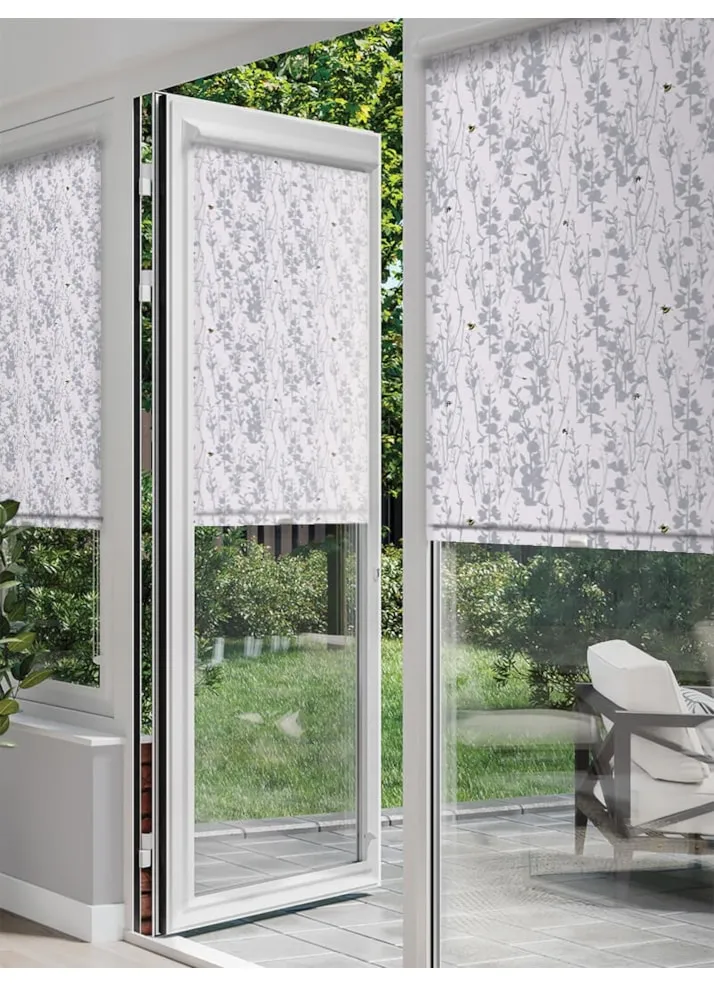 Broom And Bee Dusk Perfect Fit® Roller Blind By Lorna Syson