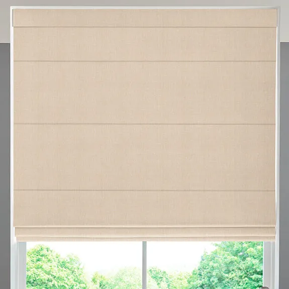 Jamie Jacquard Made To Measure Roman Blind Mushroom