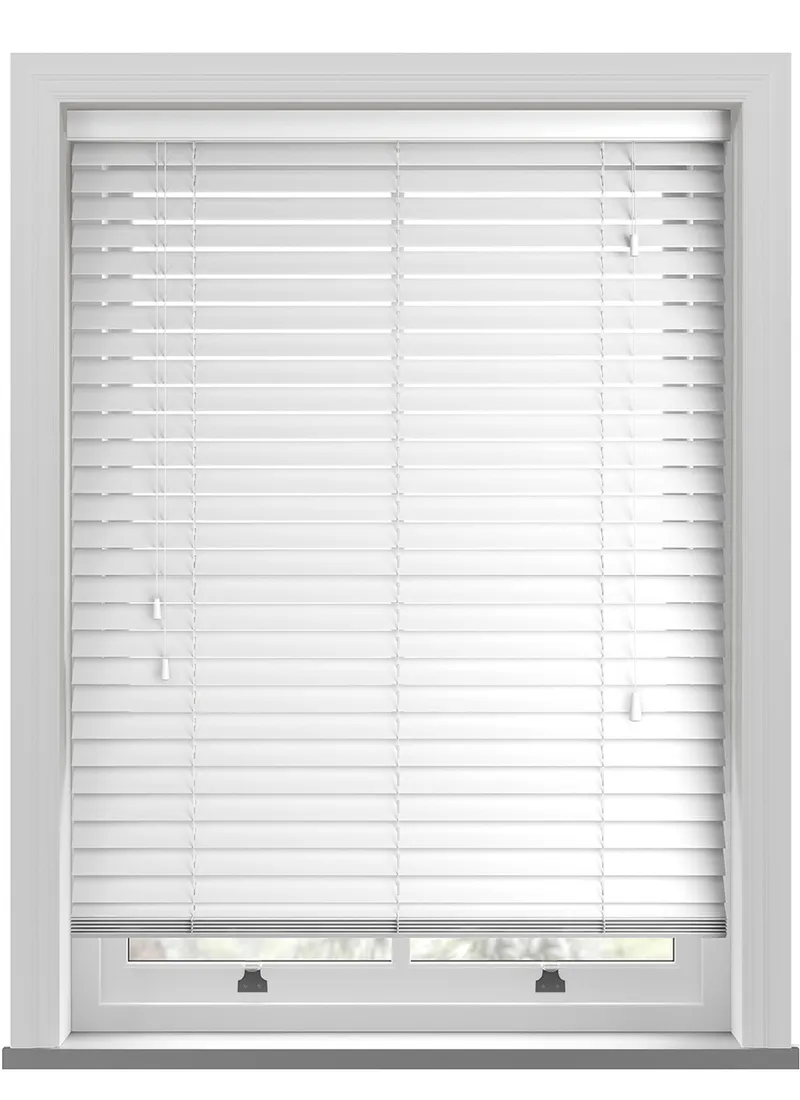 Classic White Real Wood Blind