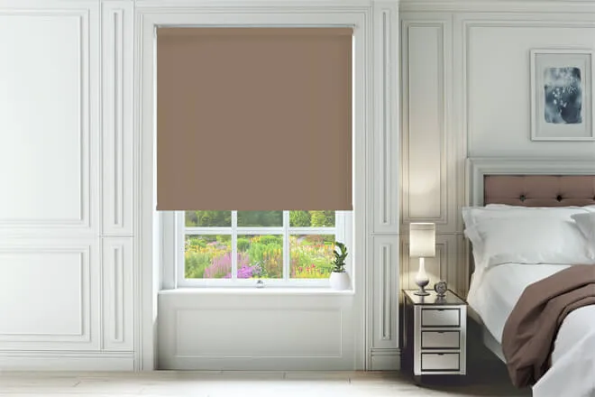 Primero Hessian - Blackout Roller Blind