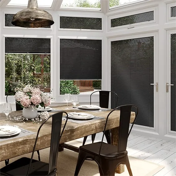 Perfect Fit Pearl Graphite Venetian Conservatory Blind