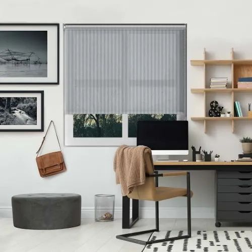 Striation Solar Iron Roller Blind