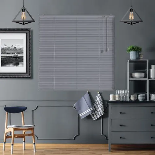 Silver Stripe Venetian Blind