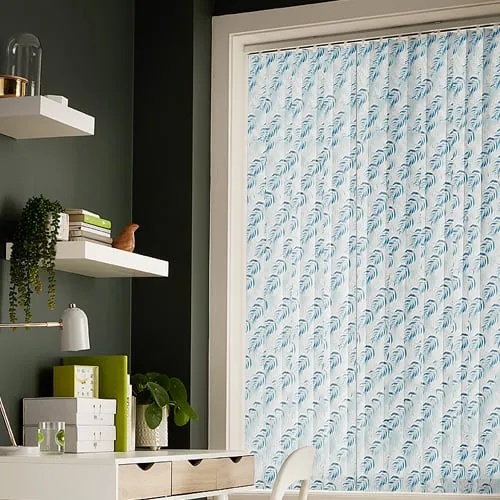 Clarice Azure Light Filtering Vertical Blinds