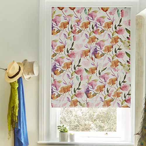 Skyler Magenta Deluxe Roman Blinds