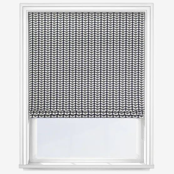 Orla Kiely Tiny Stem Whale Roman Blind