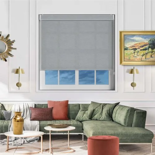 Weave Iron Pelmet Roller Blind