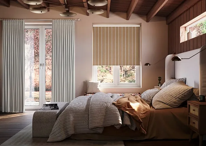 Form Striped Sandy Tan - Roller Blind