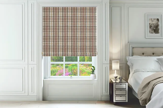 Ecosse Natural - Tartan Roman Blind