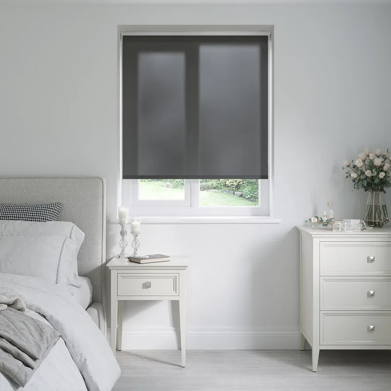 Vienna Noir Black Roller Blinds