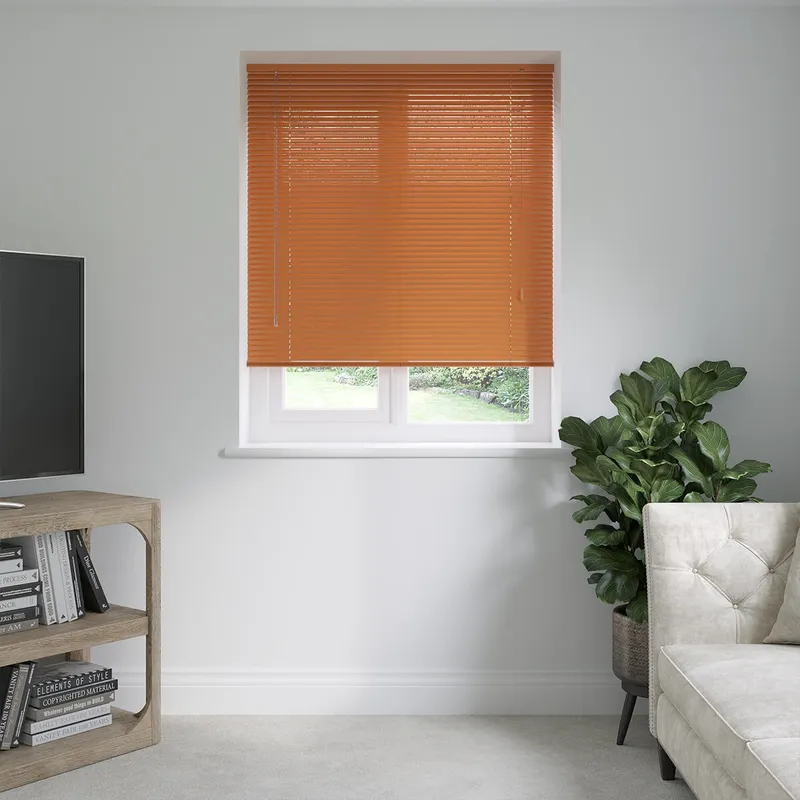 Orange Apricot Venetian Blinds 25mm